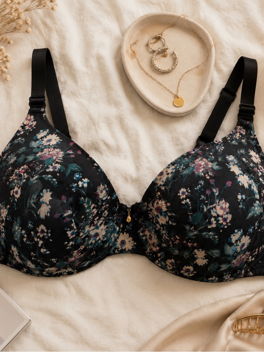 Cacique Black Underwire Bra 36 DD